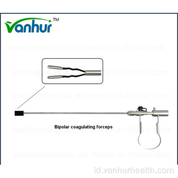 Instrumen Laparoskopi Bipolar Coagulating Forcep